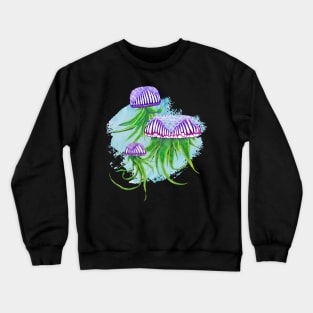 Tillandsia Airplant Jellyfish Bloom Crewneck Sweatshirt